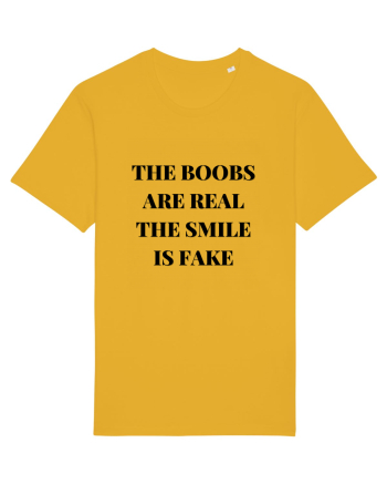 the boobs are real the smile is fake Spectra Yellow