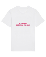 are you serious? right in front of my salad? Tricou mânecă scurtă Unisex Rocker