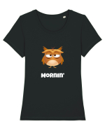 Mornin' Tricou mânecă scurtă guler larg fitted Damă Expresser