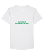 are you serious? right in front of my salad? Tricou mânecă scurtă guler larg Bărbat Skater
