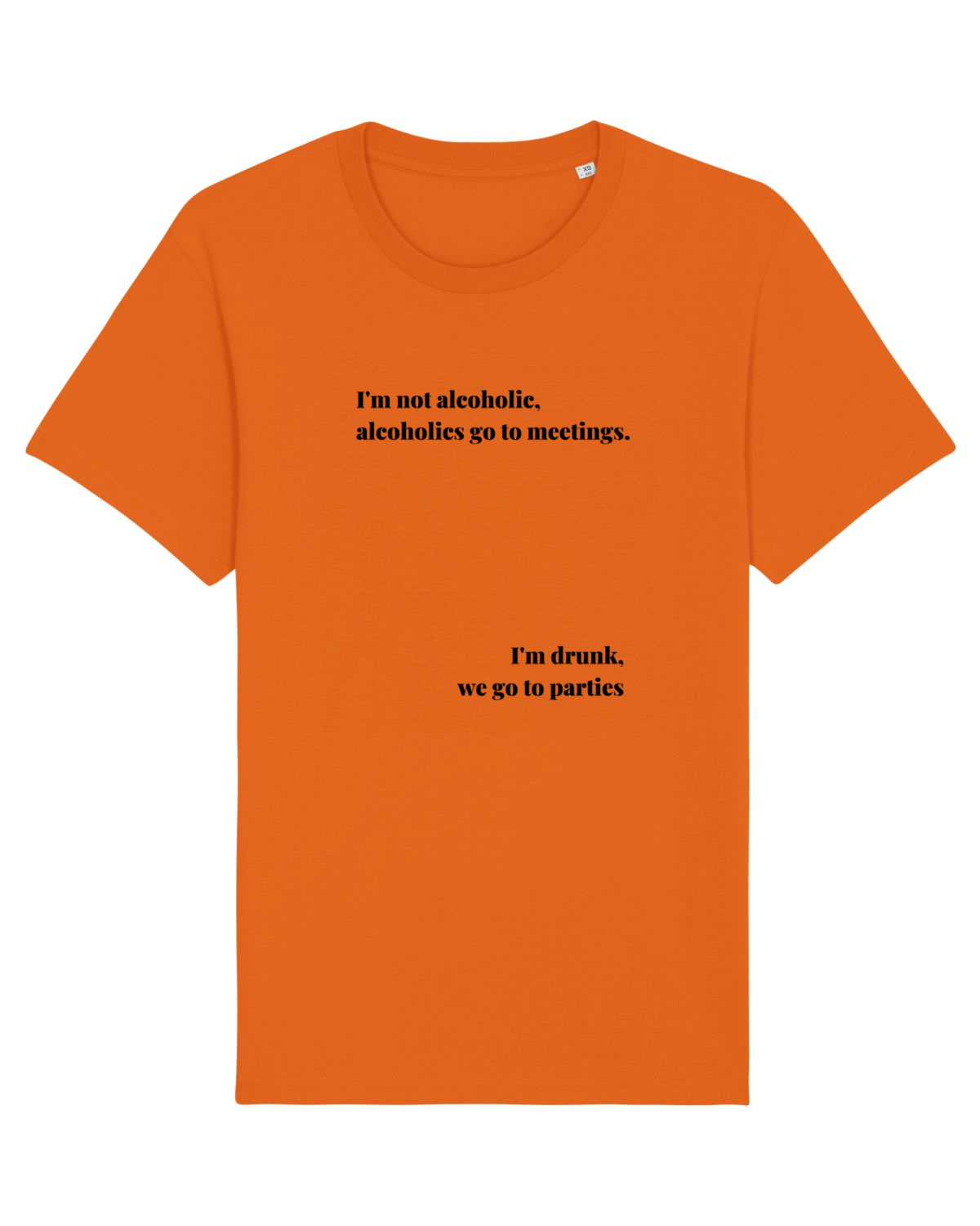 Tricou mânecă scurtă Unisex Rocker Bright Orange