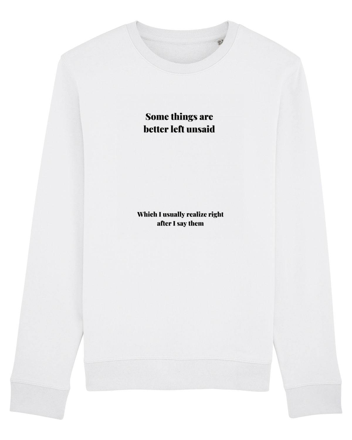 Bluză mânecă lungă Unisex Rise White