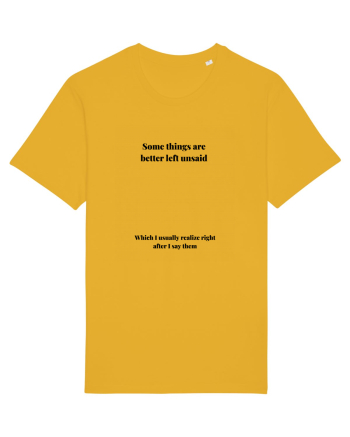 SOME THINGS ARE BETTER LEFT UNSAID Spectra Yellow