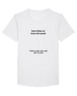 SOME THINGS ARE BETTER LEFT UNSAID Tricou mânecă scurtă guler larg Bărbat Skater