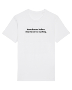 I M EXHAUSTED BY HOW STUPID EVERYONE IS GETTING Tricou mânecă scurtă Unisex Rocker