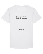 LIFE GOES ON Tricou mânecă scurtă guler larg Bărbat Skater