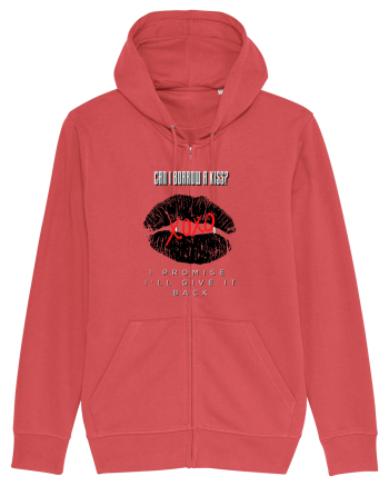 can i borrow a kiss, i promise i ll give you back Carmine Red