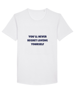 you ll never regret loving yourself Tricou mânecă scurtă guler larg Bărbat Skater