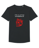 it s a little dangerous Tricou mânecă scurtă guler larg Bărbat Skater