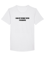 I HAD MY PATIENCE TESTED I M NEGATIVE Tricou mânecă scurtă guler larg Bărbat Skater