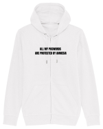 ALL MY PASWORDS ARE PROTECTED BY AMNESIA Hanorac cu fermoar Unisex Connector