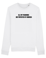 ALL MY PASWORDS ARE PROTECTED BY AMNESIA Bluză mânecă lungă Unisex Rise
