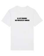 ALL MY PASWORDS ARE PROTECTED BY AMNESIA Tricou mânecă scurtă Unisex Rocker