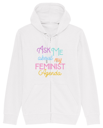 Ask me about my feminist agenda White