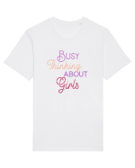 Busy thinking about Girls Tricou mânecă scurtă Unisex Rocker