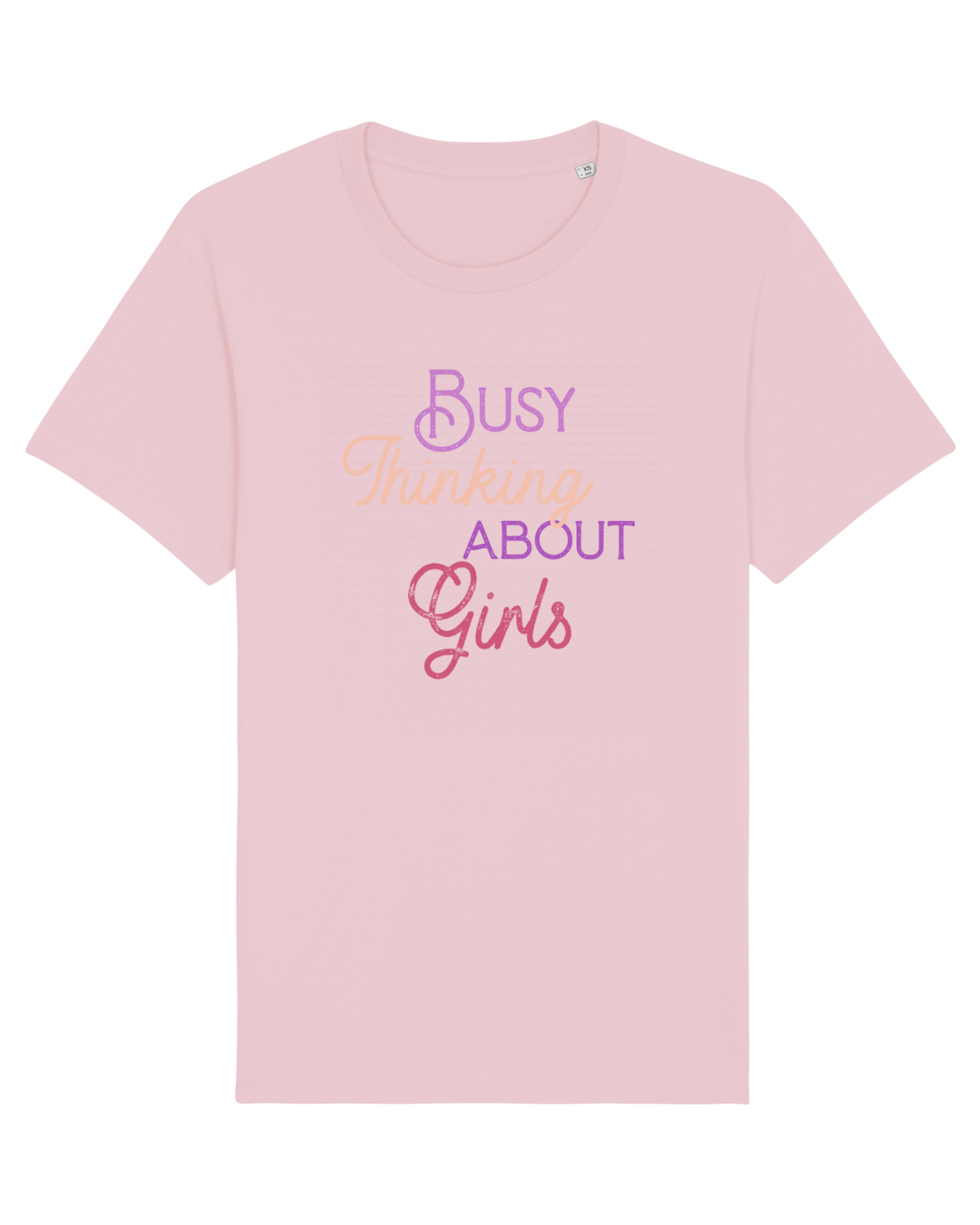Tricou mânecă scurtă Unisex Rocker Cotton Pink