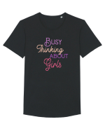 Busy thinking about Girls Tricou mânecă scurtă guler larg Bărbat Skater