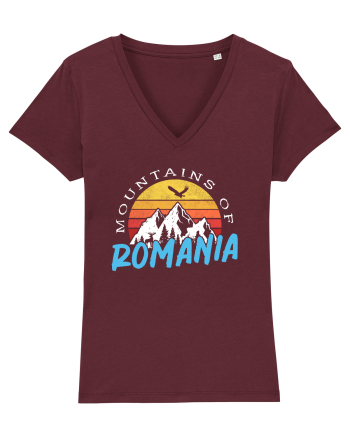 Mountains of Romania Burgundy