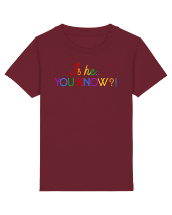 Is he... you know?! Burgundy