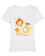 Am trecut prin foc și pară Tricou mânecă scurtă guler larg fitted Damă Expresser