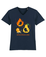 Am trecut prin foc și pară Tricou mânecă scurtă guler V Bărbat Presenter