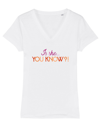 Is she... you know?! White