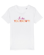 Is she... you know?! Tricou mânecă scurtă  Copii Mini Creator