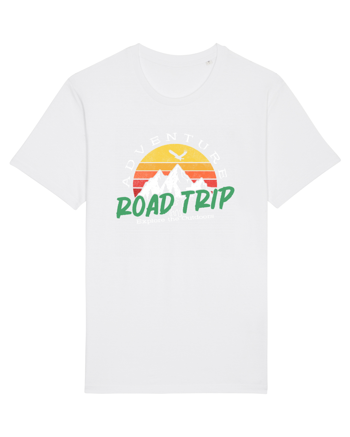 Tricou mânecă scurtă Unisex Rocker White
