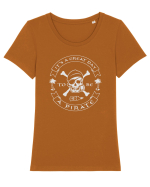 It's a great day to be a Pirate Tricou mânecă scurtă guler larg fitted Damă Expresser
