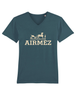 AIRMEZ Tricou mânecă scurtă guler V Bărbat Presenter