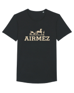 AIRMEZ Tricou mânecă scurtă guler larg Bărbat Skater