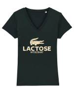 LACTOSE INTOLERANT Tricou mânecă scurtă guler V Damă Evoker