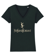 YVES SAINT CROISSANT Tricou mânecă scurtă guler V Damă Evoker