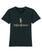 YVES SAINT CROISSANT Tricou mânecă scurtă guler V Bărbat Presenter