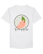 Frec menta Tricou mânecă scurtă guler larg Bărbat Skater