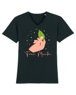 Frec menta - v2 Tricou mânecă scurtă guler V Bărbat Presenter