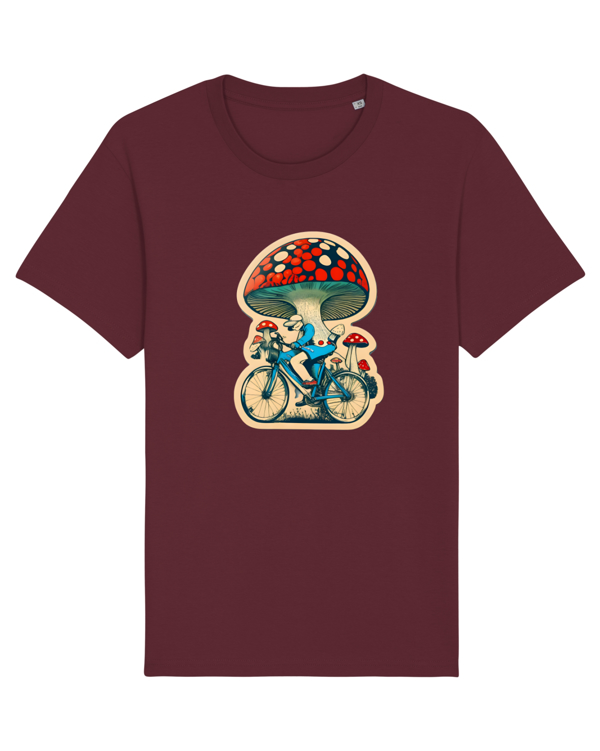 Tricou mânecă scurtă Unisex Rocker Burgundy