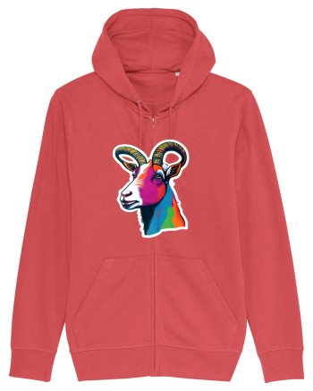 popart goat Carmine Red