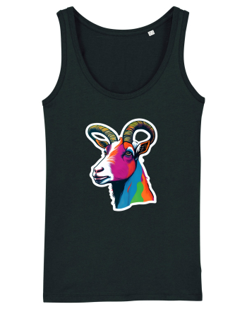 popart goat Black