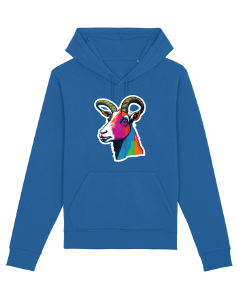 popart goat Royal Blue