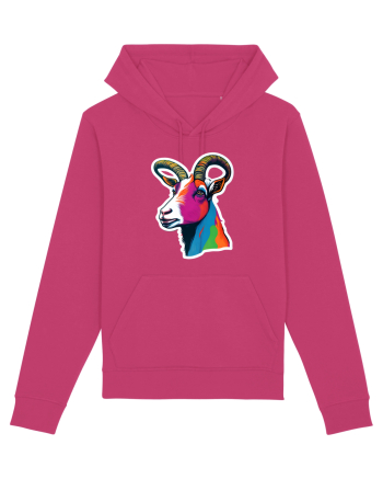 popart goat Raspberry