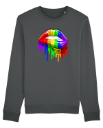 Kiss whomever you want  (&wants it back) Bluză mânecă lungă Unisex Rise
