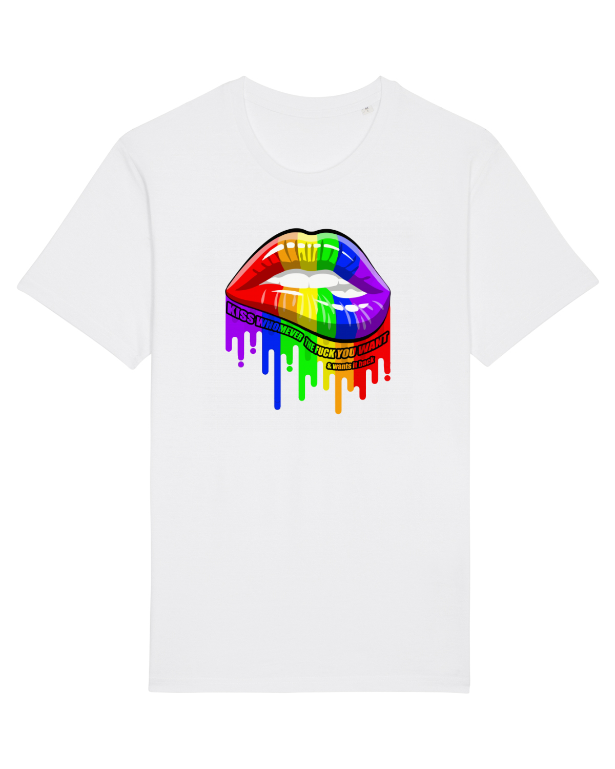 Tricou mânecă scurtă Unisex Rocker White