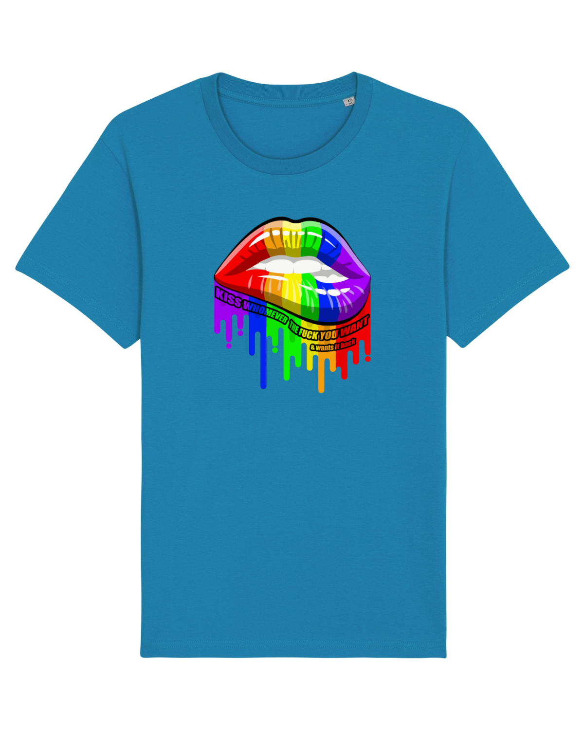 Tricou mânecă scurtă Unisex Rocker Azur