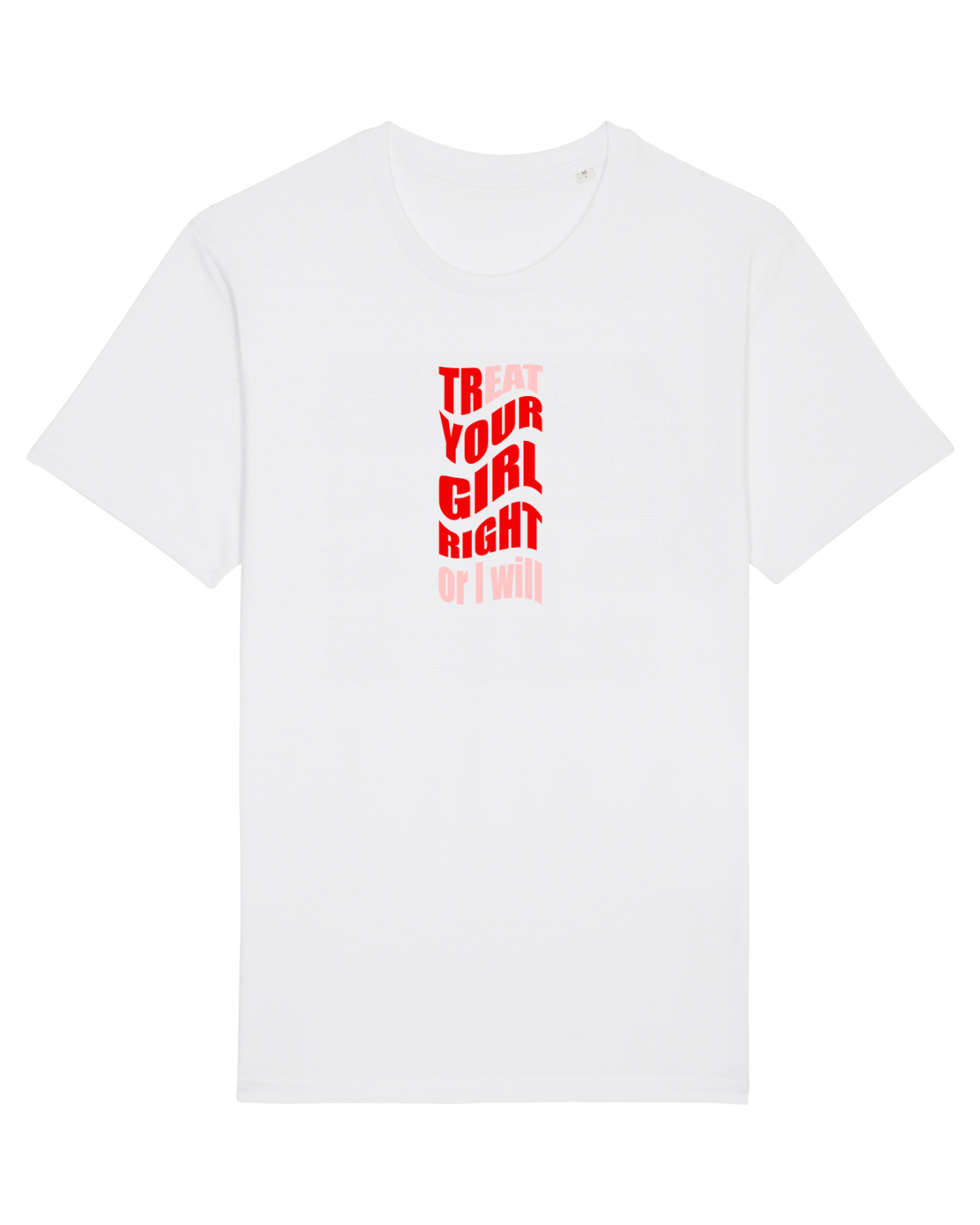 Tricou mânecă scurtă Unisex Rocker White
