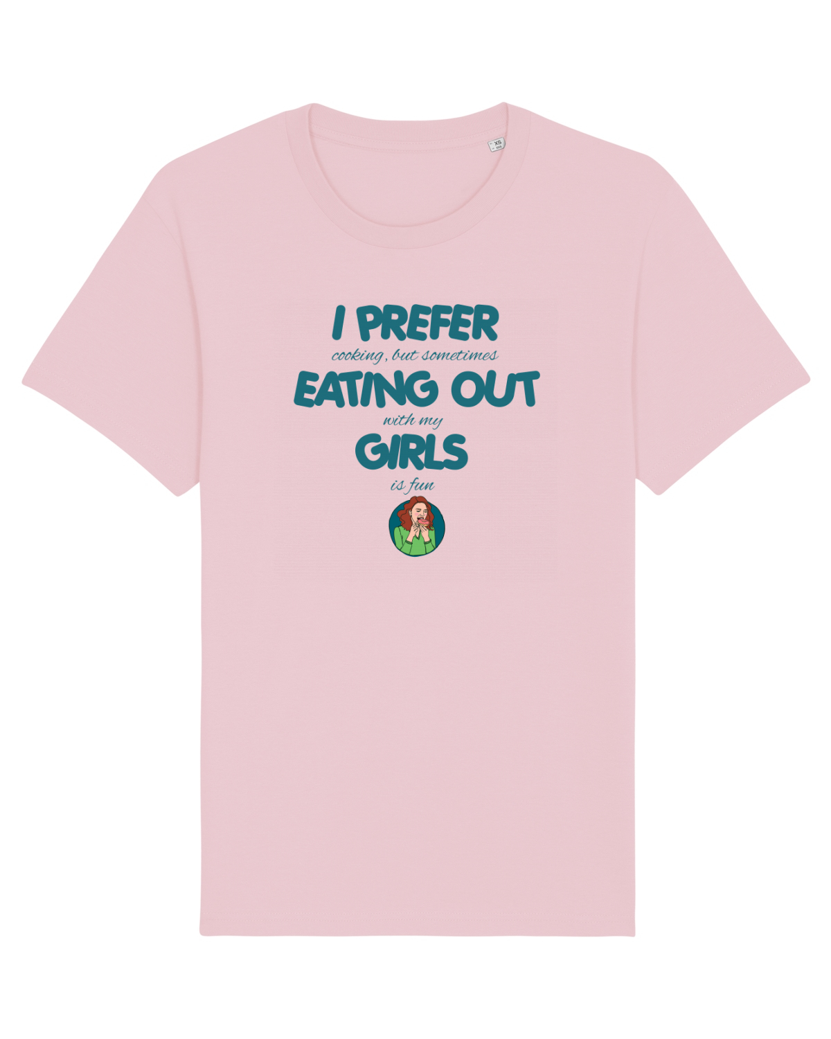Tricou mânecă scurtă Unisex Rocker Cotton Pink