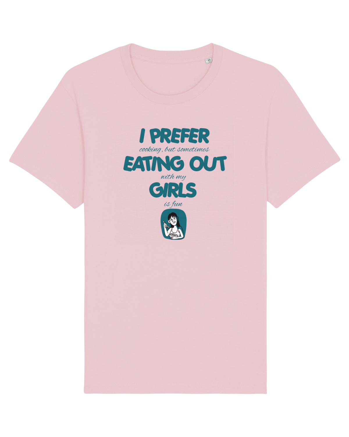 Tricou mânecă scurtă Unisex Rocker Cotton Pink