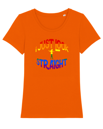 I JUST LOOK STRAIGHT Bright Orange