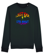 I JUST LOOK STRAIGHT Bluză mânecă lungă Unisex Rise