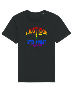 I JUST LOOK STRAIGHT Tricou mânecă scurtă Unisex Rocker